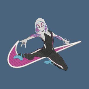 Nike Ghost Spider Woman Embroidered Adult Unisex Crewneck Sweatshirt Gwen Stacy